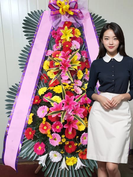 더컨벤션 신사점 3단화환 기본형